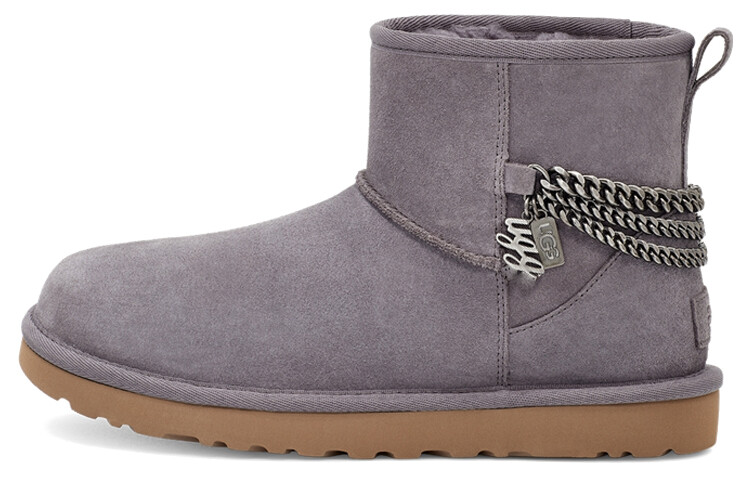 Угги UGG Classic Mini Chains, фиолетово-серый женские