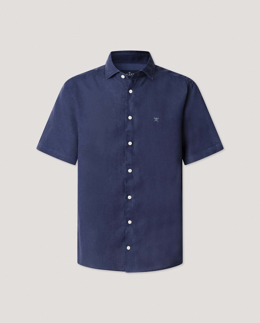 

Рубашка Slim Fit на пуговицах Hackett London, marine blue