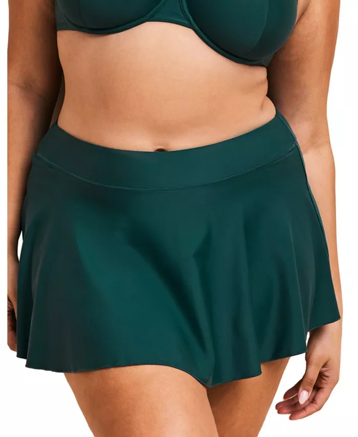 

Купальник Plus Size Tricia с юбкой-шортами Adore Me, зеленый