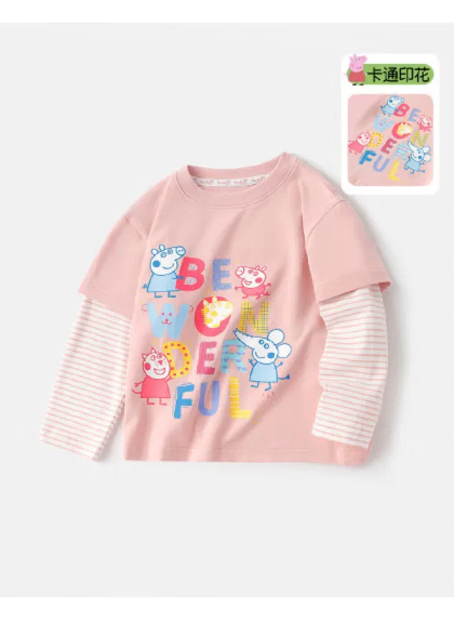 Футболка с длинным рукавом Peppa Pig, пыльно-розовый