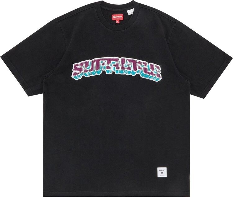 

Футболка Supreme Block Arc Short-Sleeve Top 'Black', черный