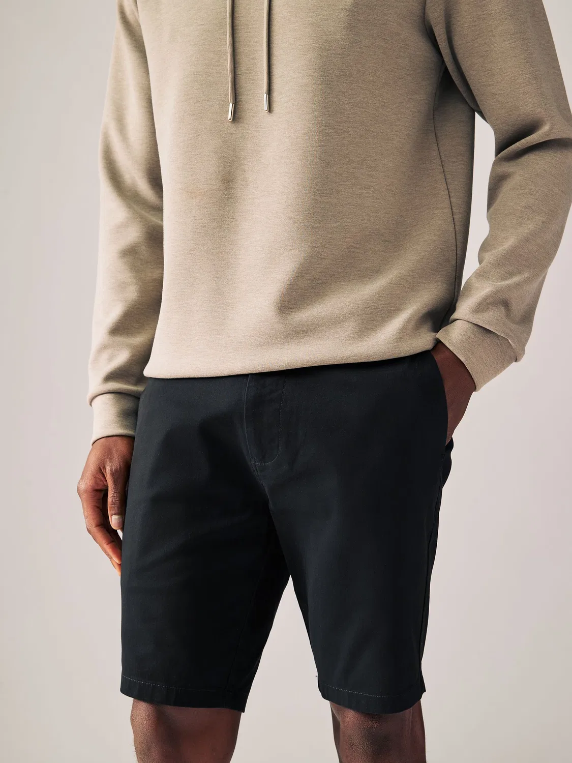Шорты чинос классические, Slim Fit Next, черный