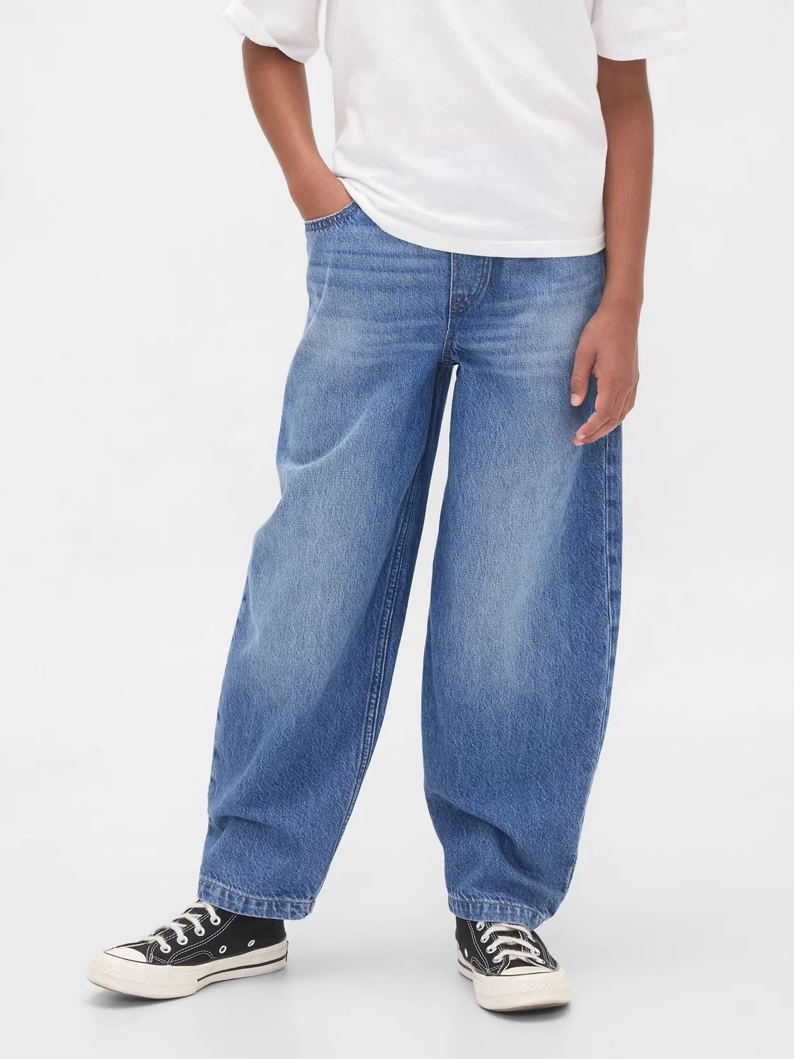 Джинсы бойфренды Gap Easy Baggy Barrel, синий