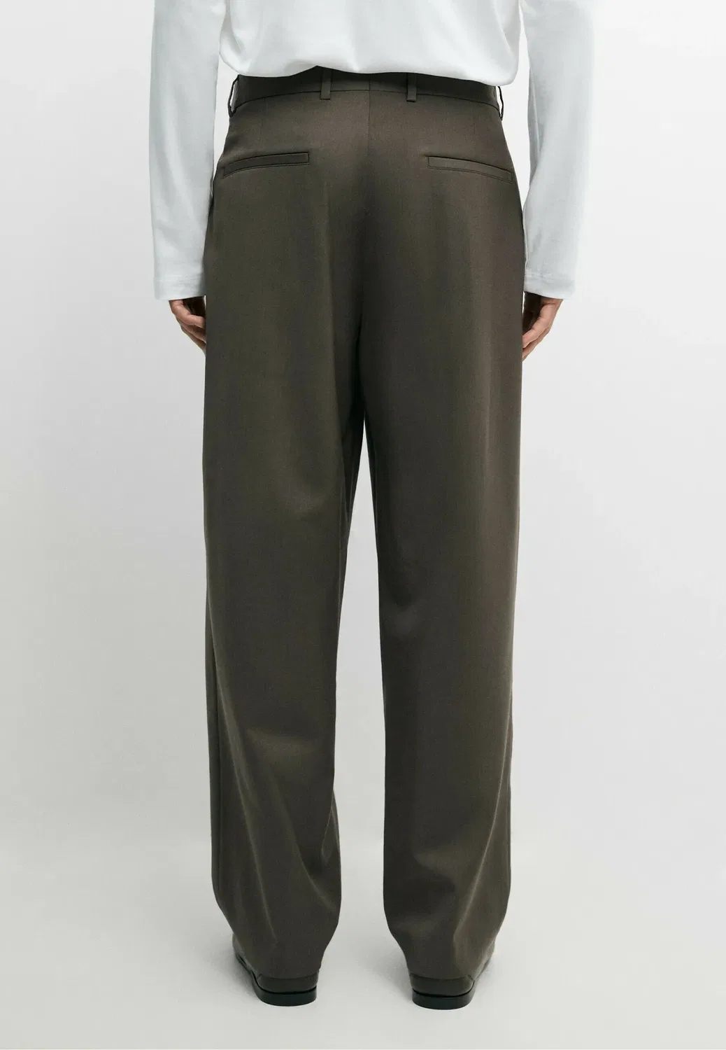 Брюки от костюма Massimo Dutti, Khaki — фото 3