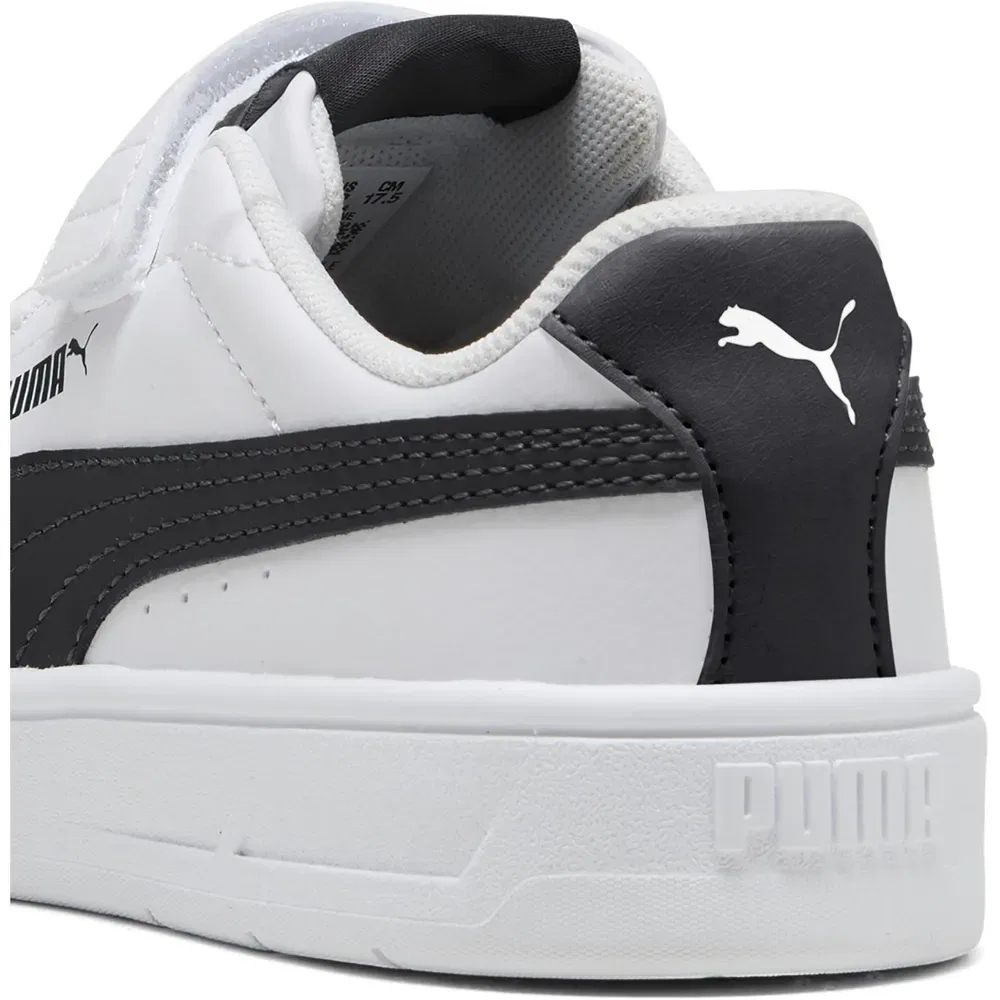 Детские кроссовки для девочек из искусственной кожи Court Classic Clean AC+ PS Puma, White — фото 4