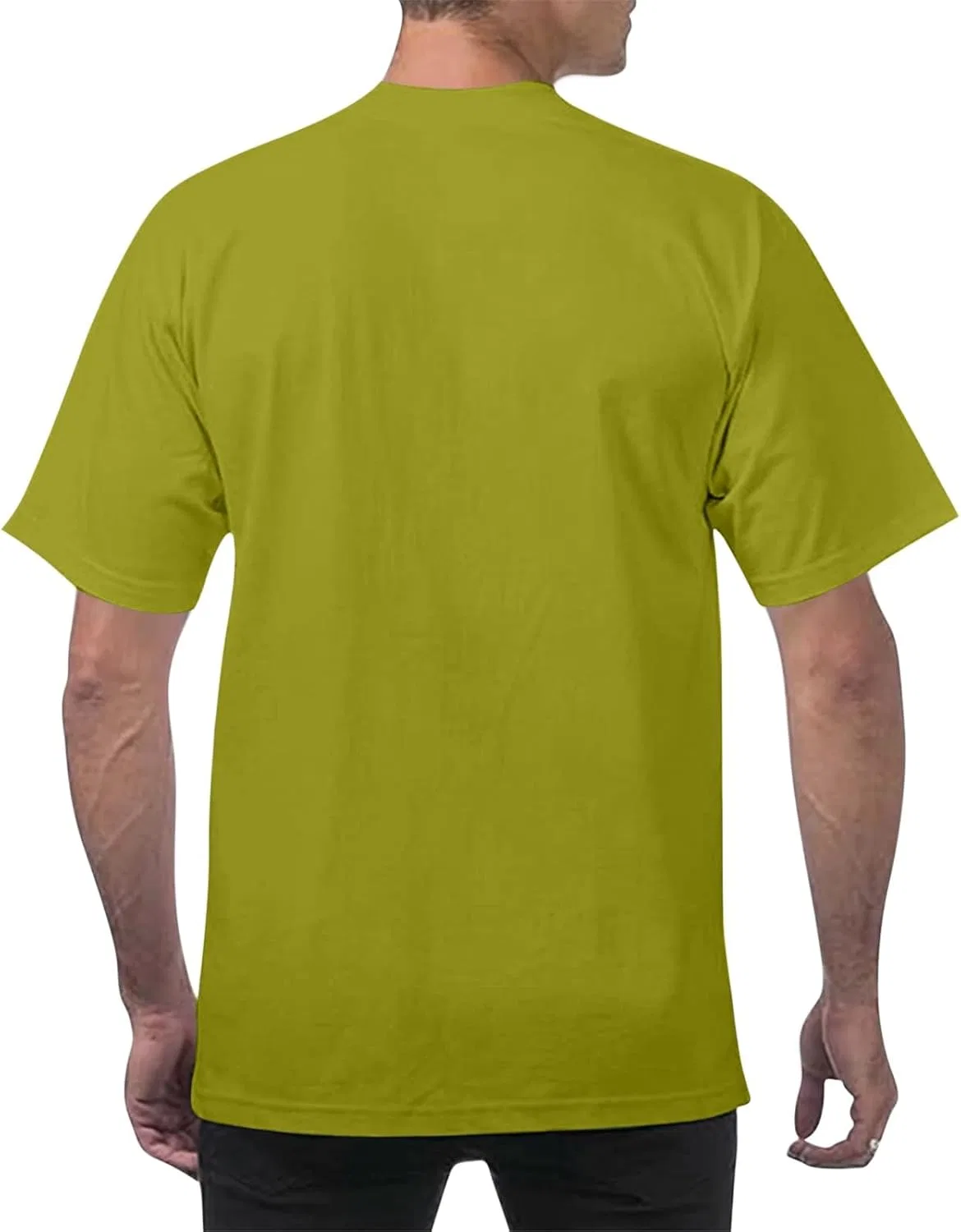 Мужская свободная футболка с круглым вырезом Oversize, Green — фото 2