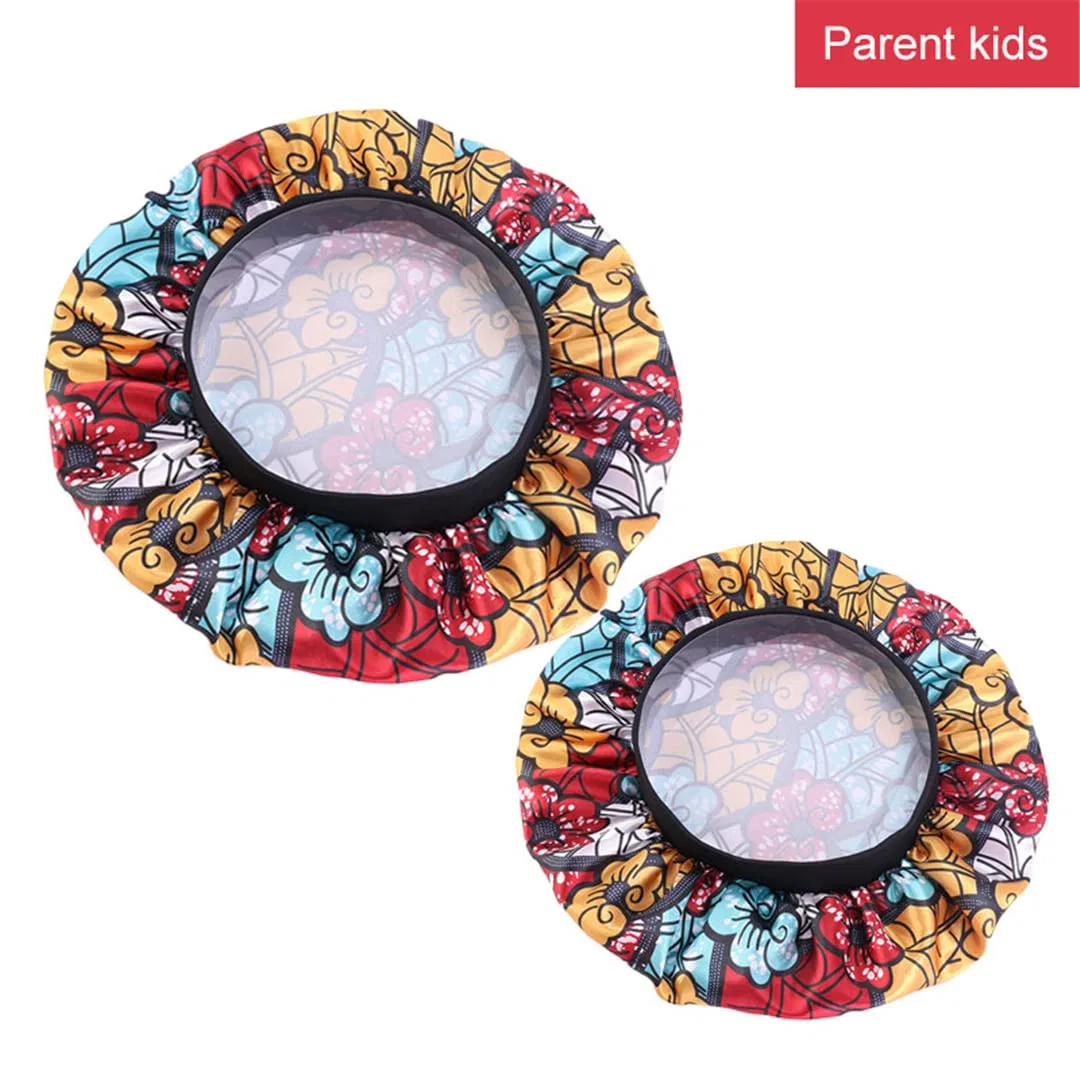 Шапочка для душа Satin Bonnet с африканским принтом, Kids Flower GN Heydhsdc — фото 4
