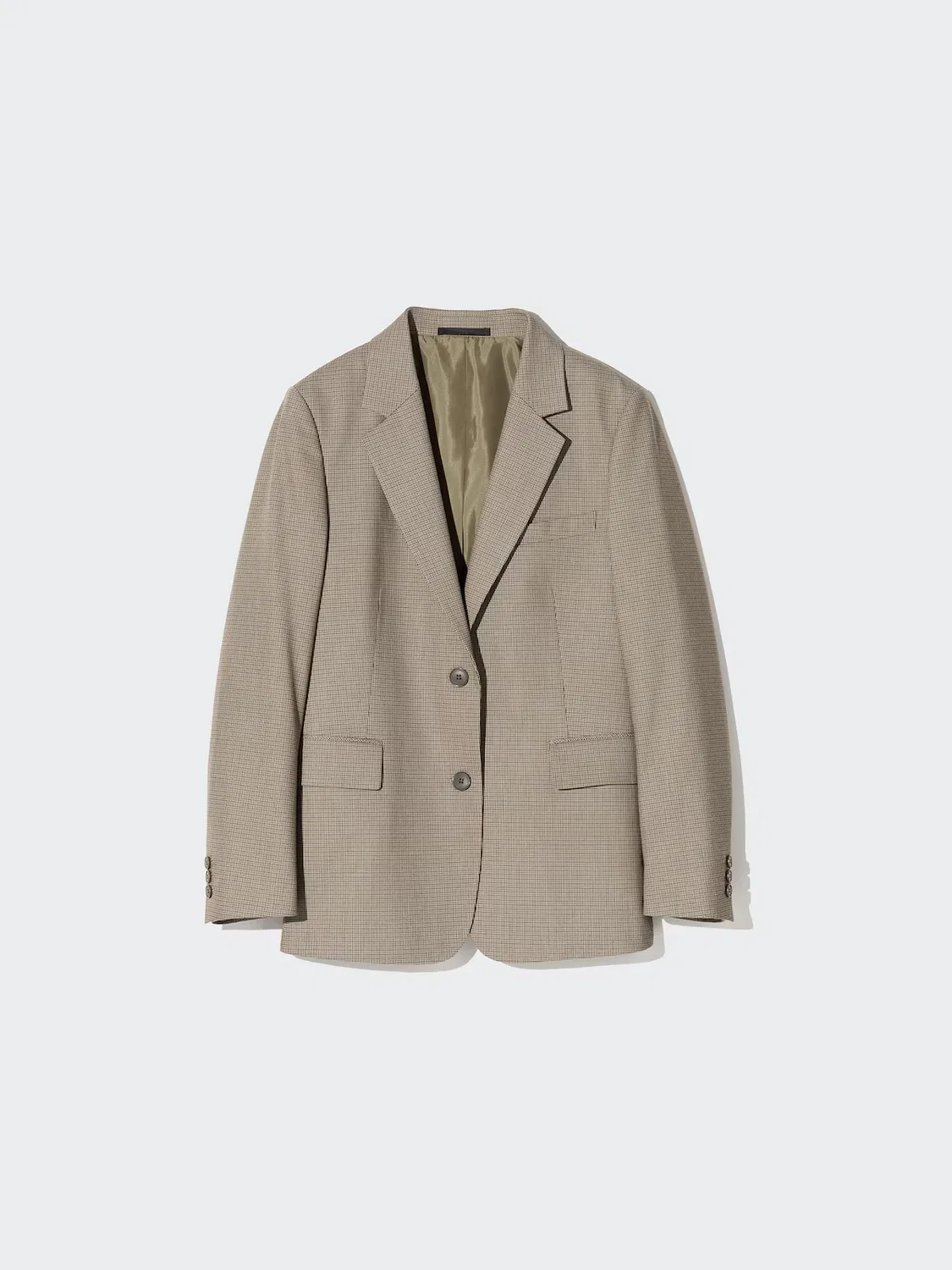 Пиджак, без бренда, классический крой Uniqlo, серый — фото 4