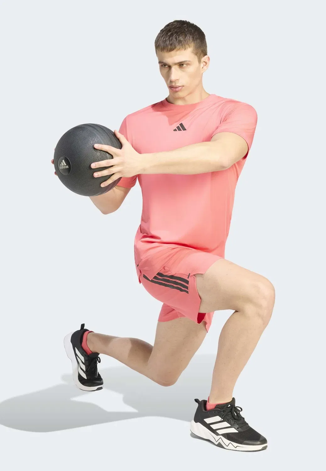 Футболка D4T Primelift с тремя полосками - футболка с принтом Adidas Performance, Pure Turbo — фото 2