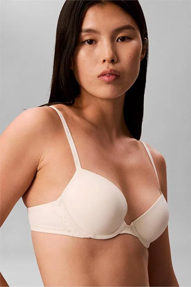 Женский бюстгальтер на тонких бретелях Calvin Klein, White — фото 3