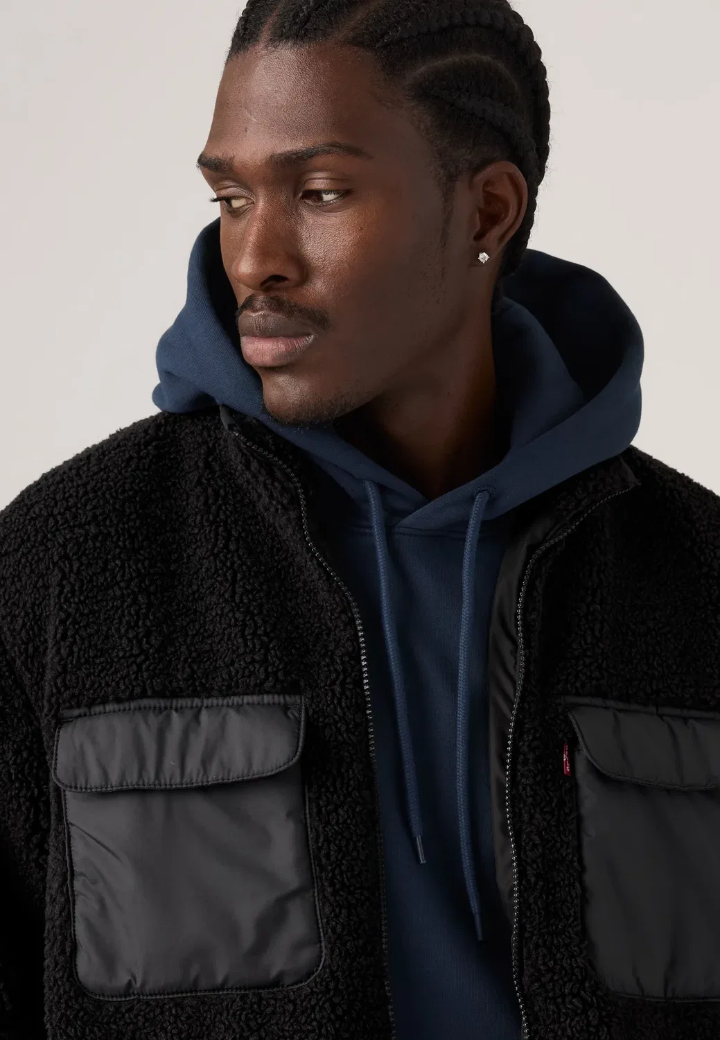 Куртка Campo - флисовая куртка Levi'S, Jet Black — фото 4