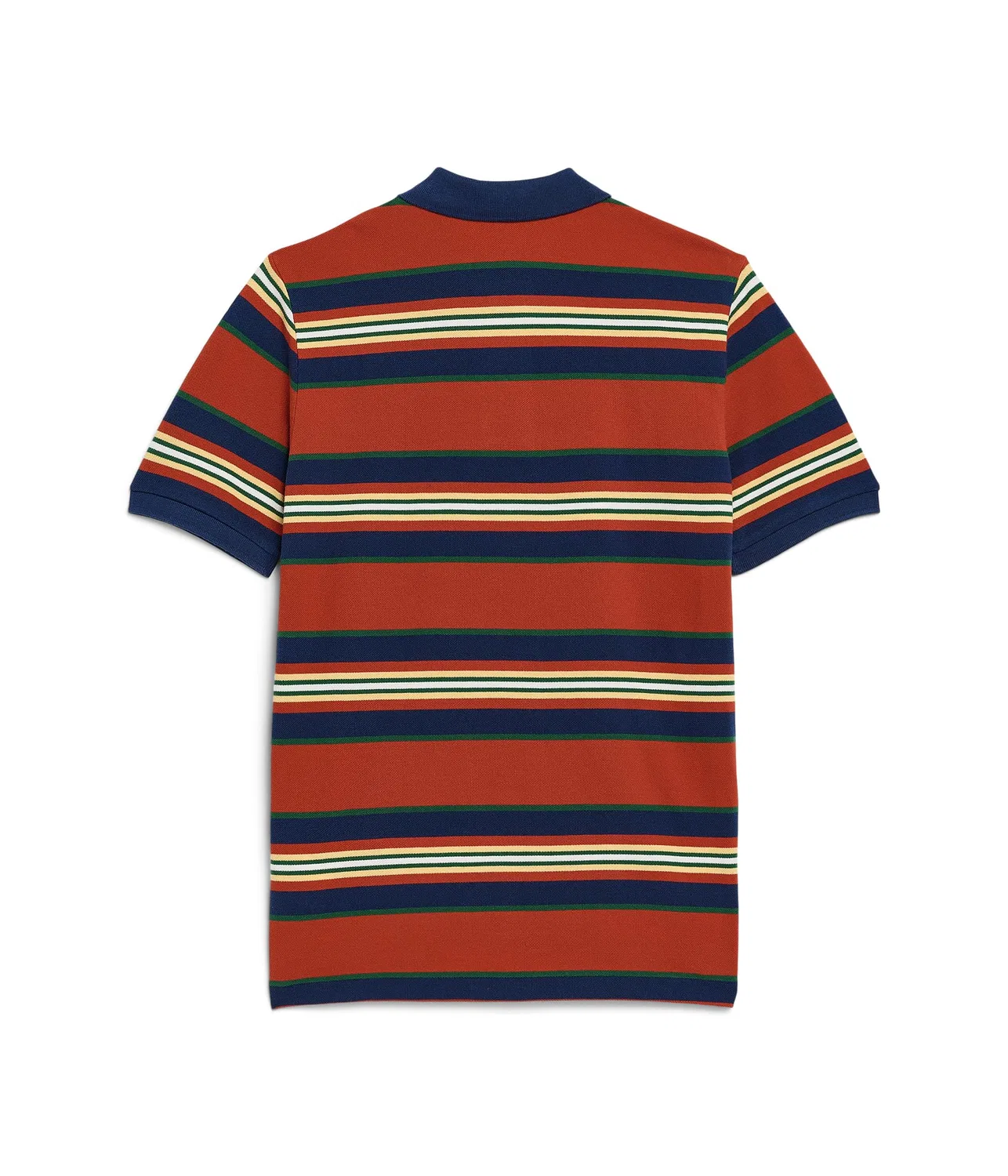 Полосатая хлопковая сетчатая рубашка-поло (для детей постарше) Polo Ralph Lauren Kids, Varsity Orange/Multicolor — фото 2