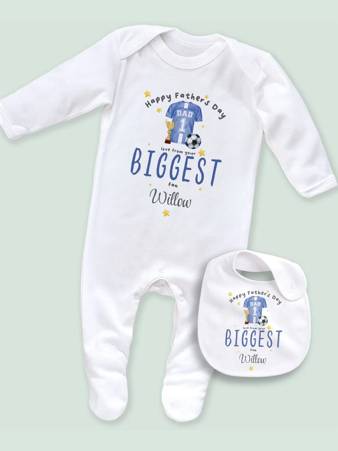 Слип персонализированный Footy Sleepsuit Little Years, белый — фото 4