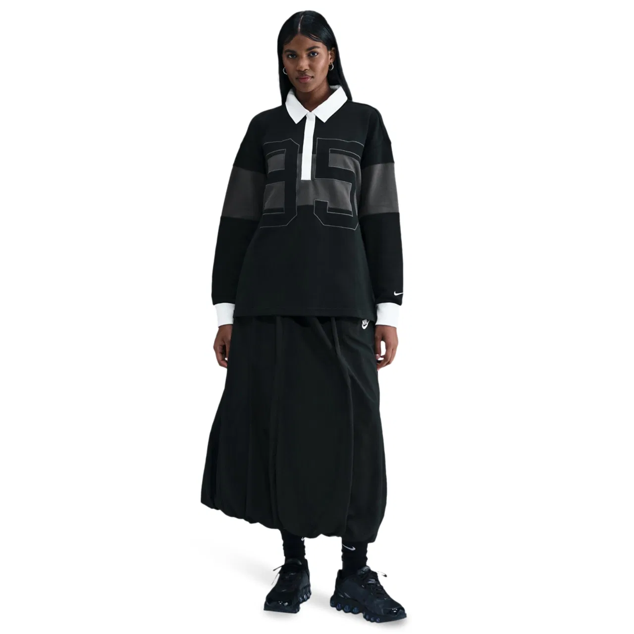 Женская флисовая кофта с капюшоном NSW Street Tech Fleece Nike, черный/серый