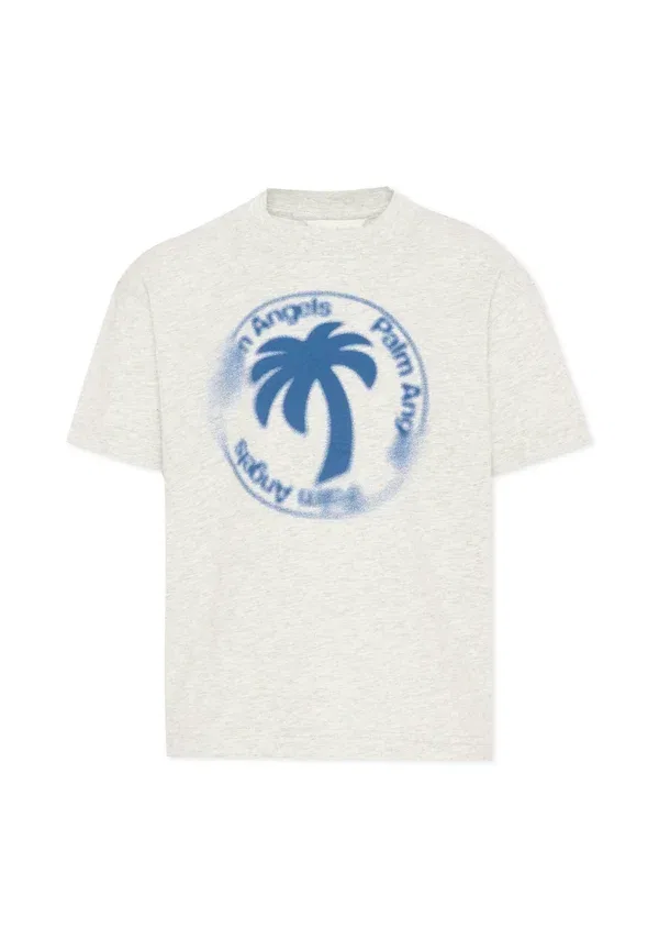 Футболка с принтом Print T-shirt Palm Angels, Grey, серый