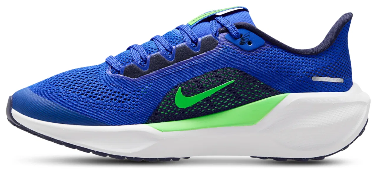 Кроссовки для мальчиков Air Zoom Pegasus 41 Nike, цвет Racer Blue/Green Strike — фото 2