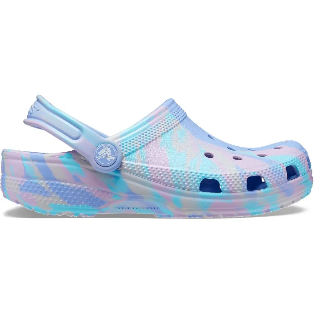 Сабо Classic Marbled Crocs, синий — фото 3