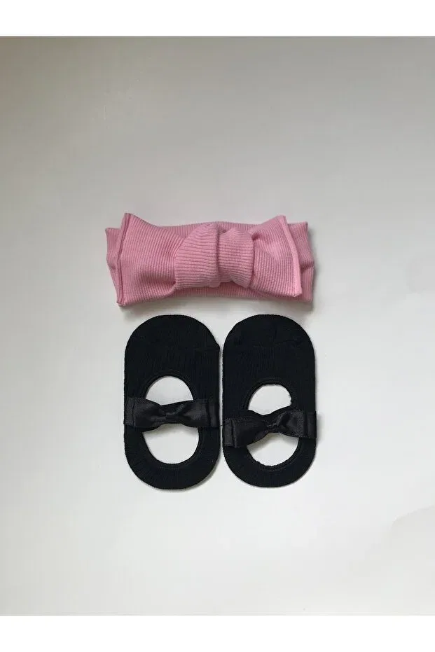 Детские носки-балеринки с принтом Babette Socks Nisbutik Aksesuar, S-Pink