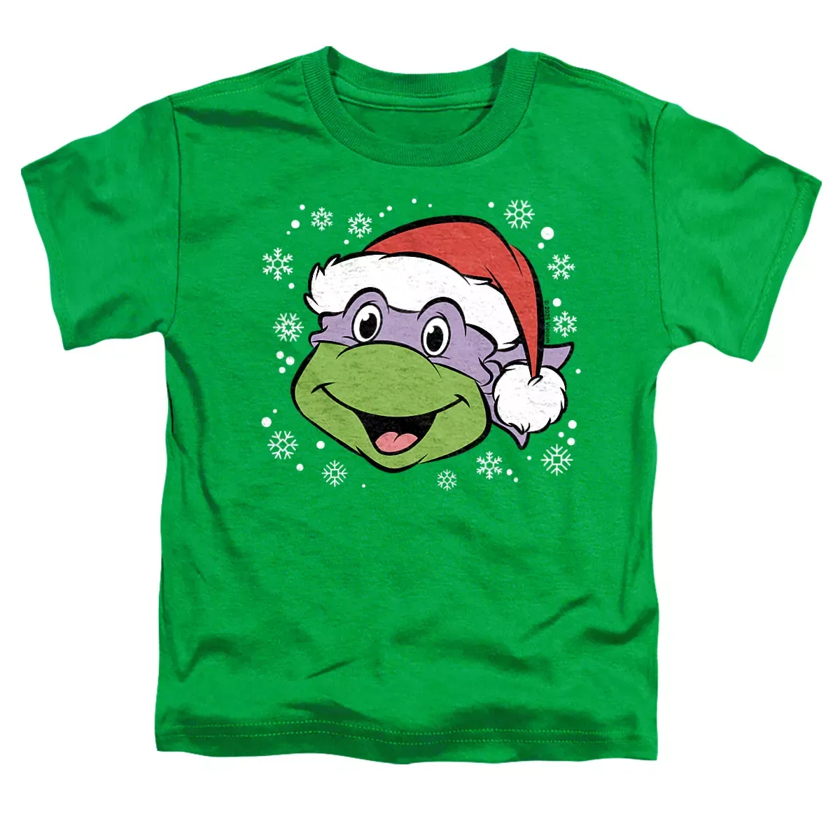 Детское футболка с принтом Teenage Mutant Ninja Turtles Donatello Christmas Hat T-Shirt, Heather Navy