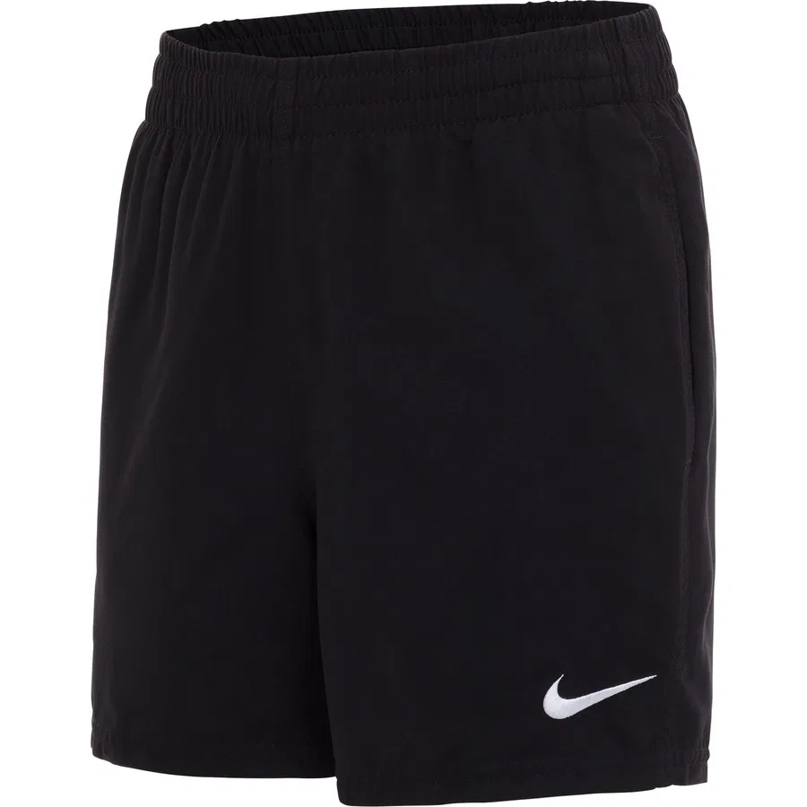Детские спортивные шорты с длиной 4 дюйма Nike Swim Breaker Solid Essent Volley Short, Черный — фото 2