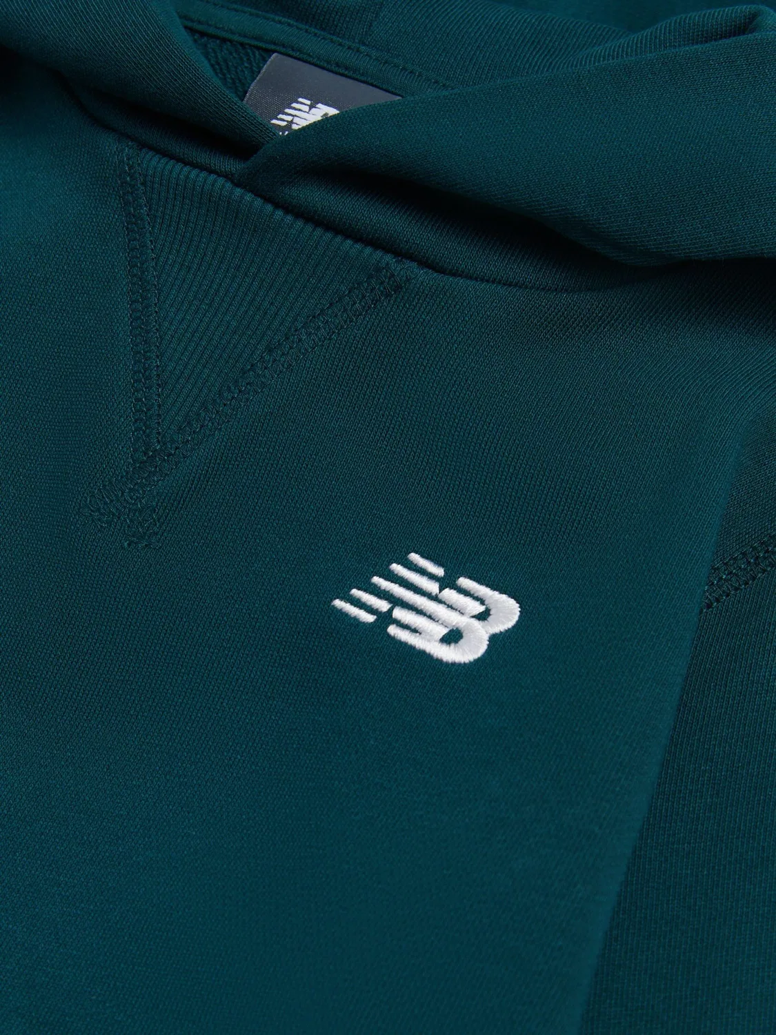 Худи New Balance, зеленое — фото 3