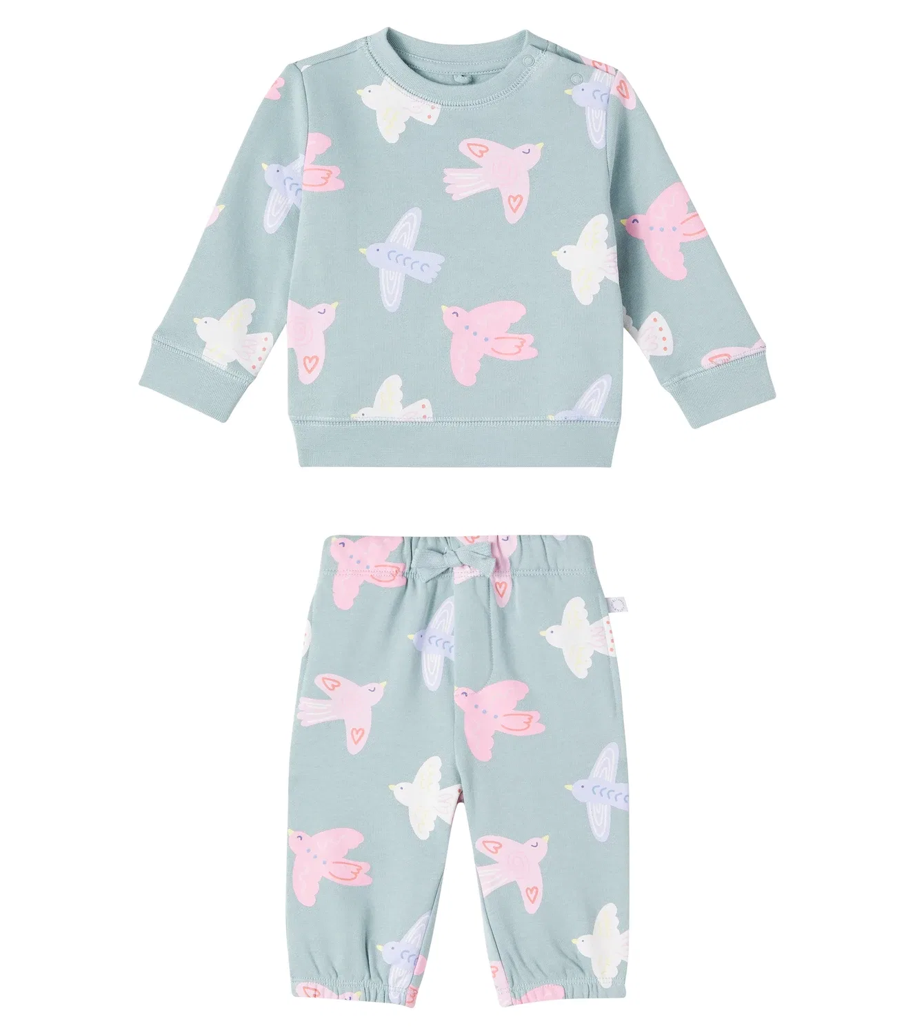 Комплект детской одежды с принтом Stella Mccartney Kids, серый