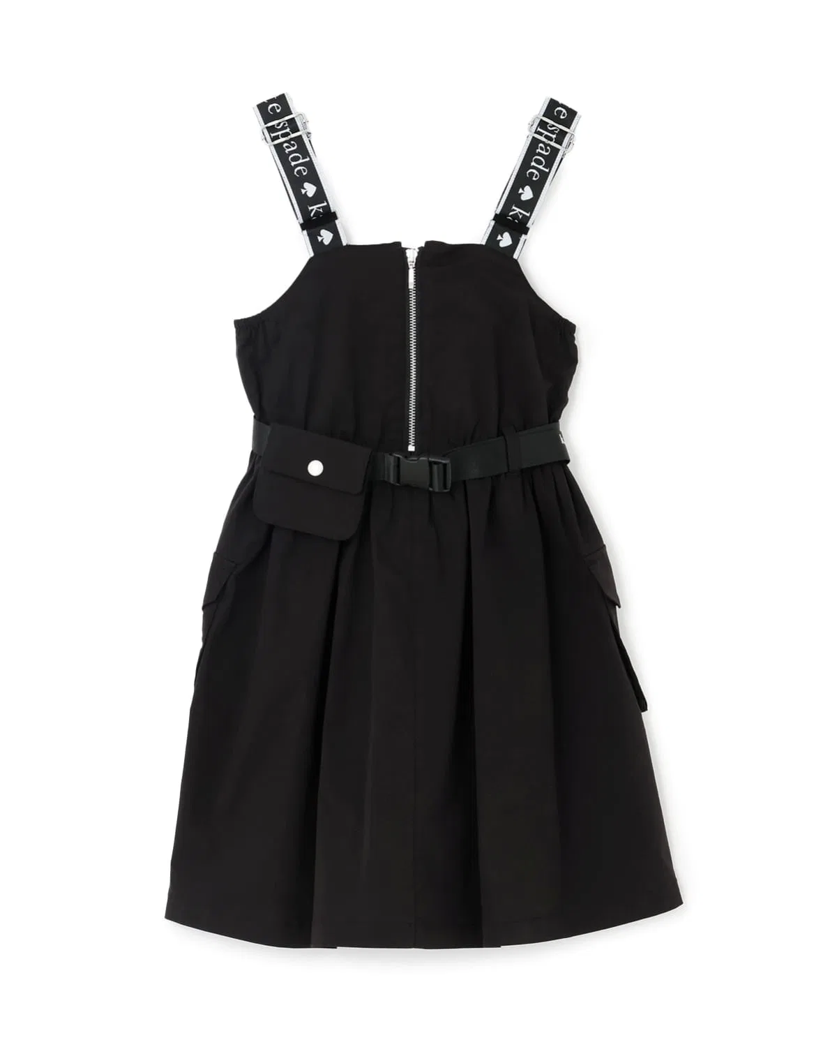 Детский джемпер-сарафан с поясом и логотипом kate spade new york kids, Black
