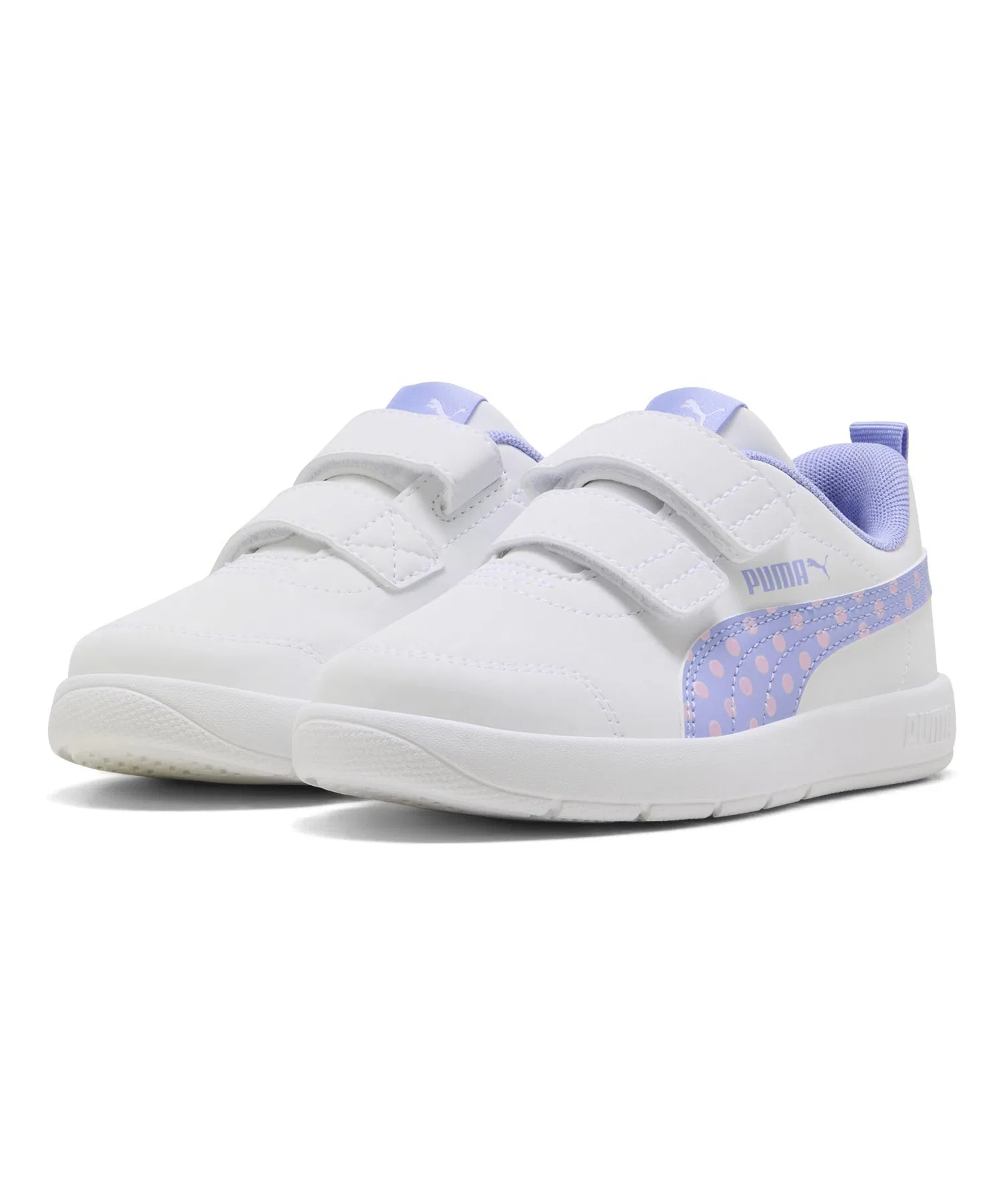 Детские кроссовки PUMA Courtflex V3 Dotty PS для девочек белые
