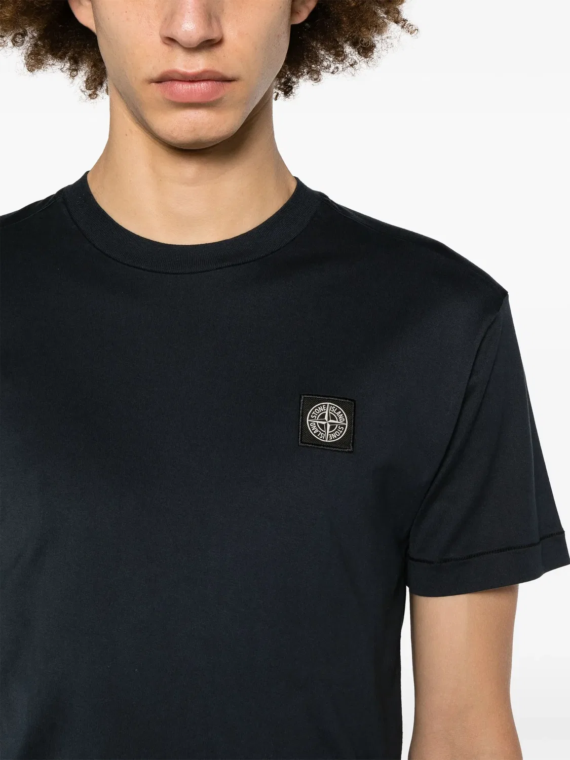 Футболка с эмблемой компаса Stone Island, темно-синий — фото 2