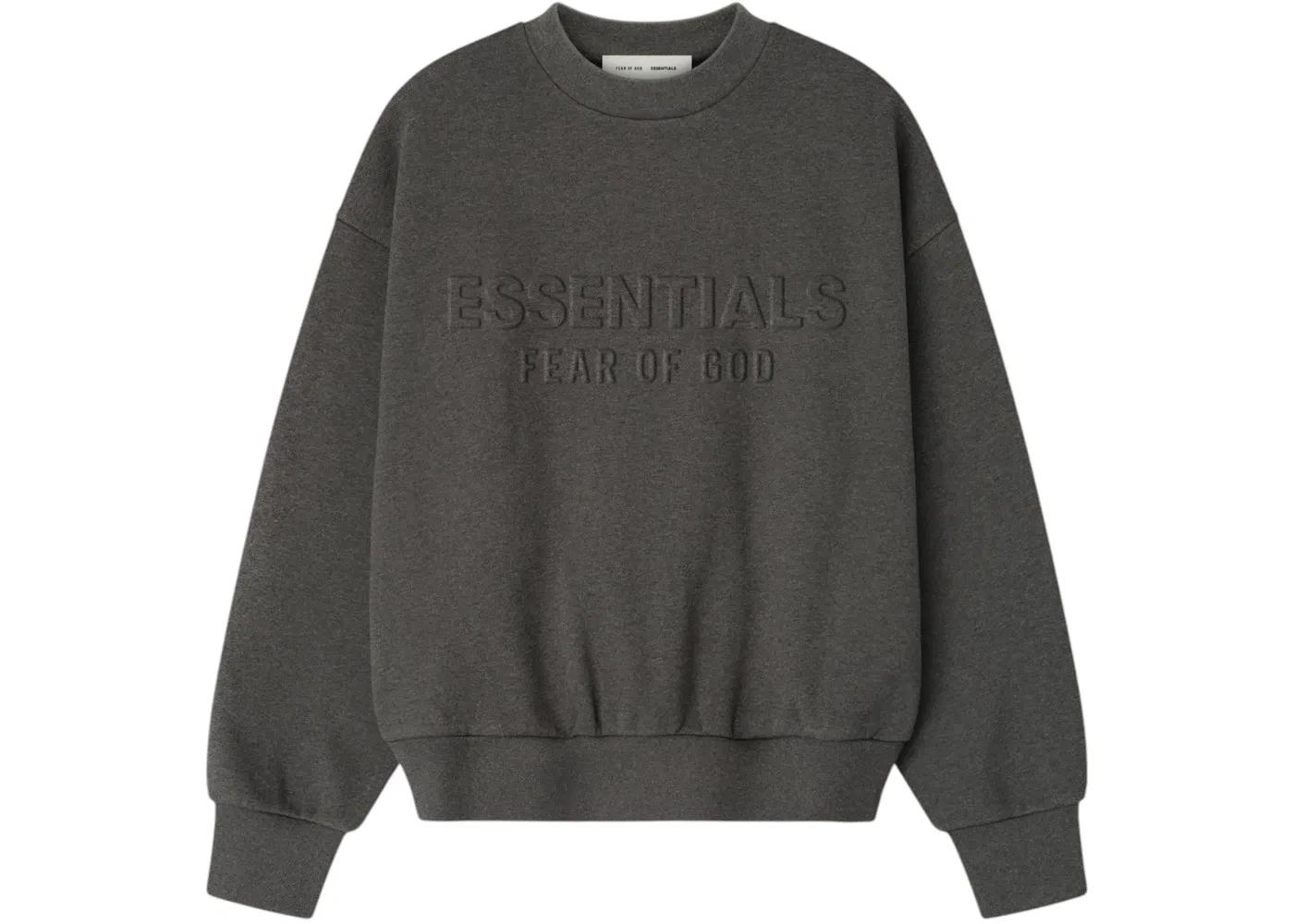 Мужской свитшот с принтом Fear of God Essentials, Charcoal Heather