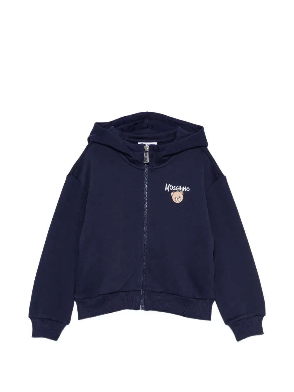 Толстовка на молнии «Мишка Тедди» Moschino Kids, синий