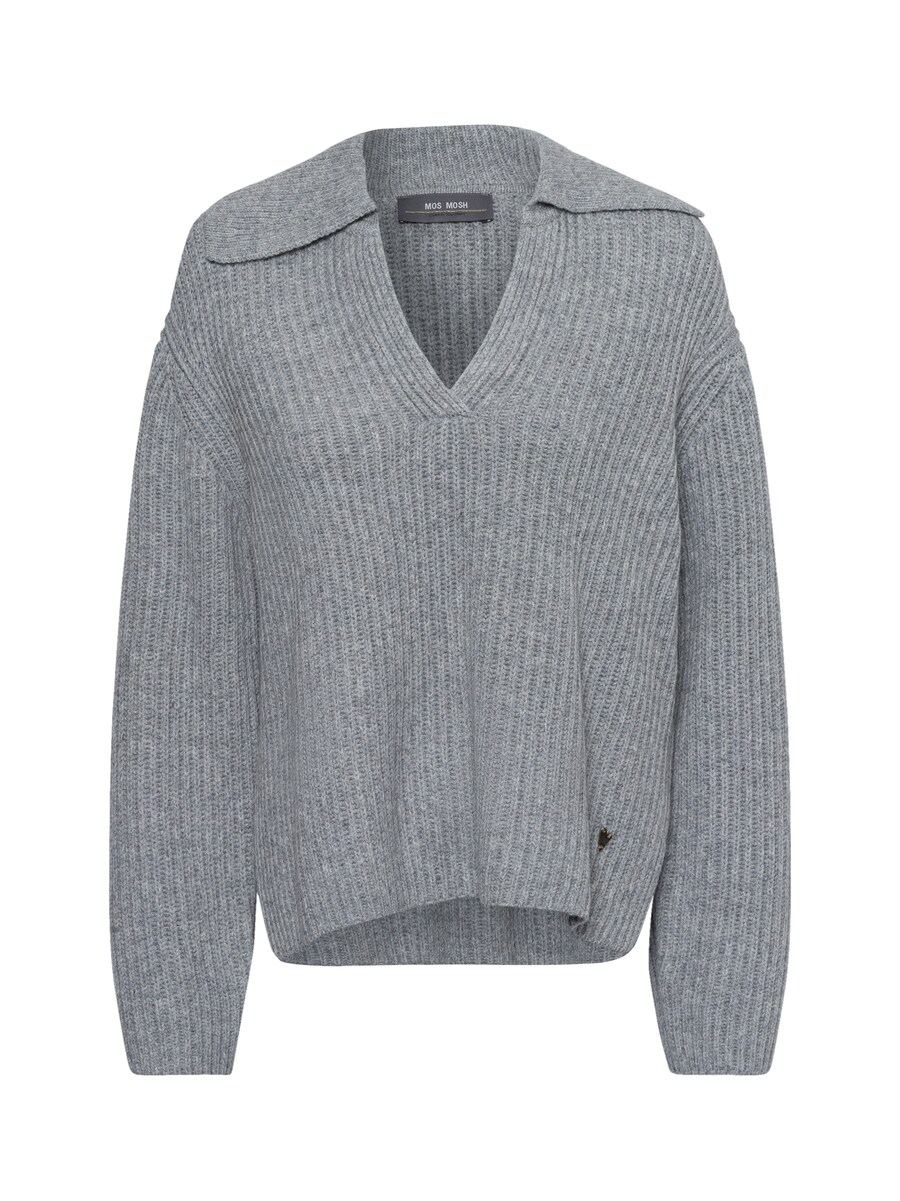 

Тонкий вязаный свитер MOS MOSH Sweater, светло-серый