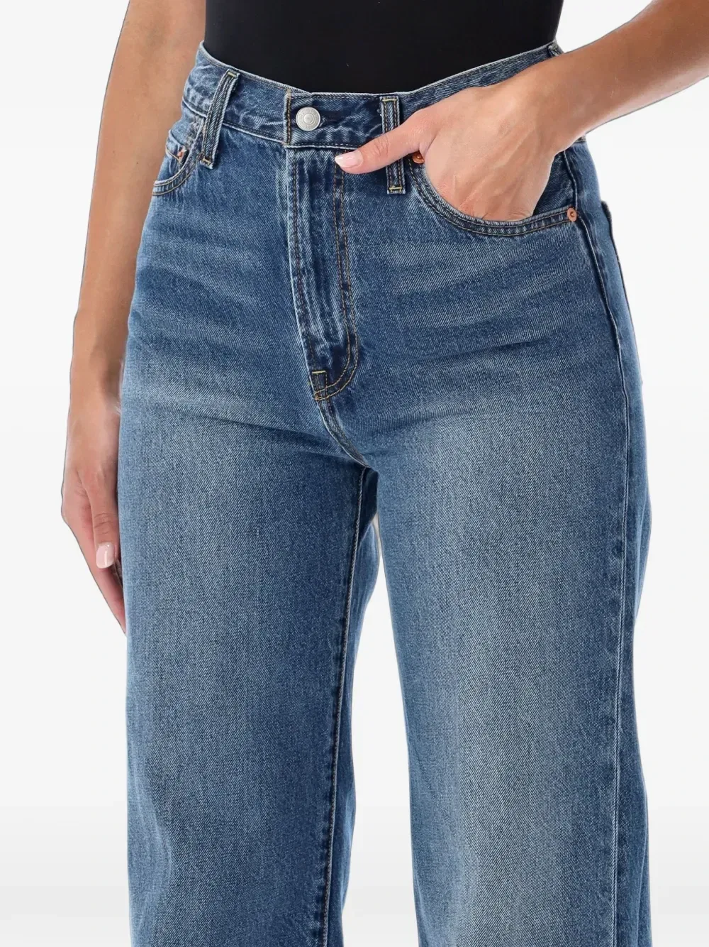 Джинсы с эффектом потертости Levi's, синий — фото 3
