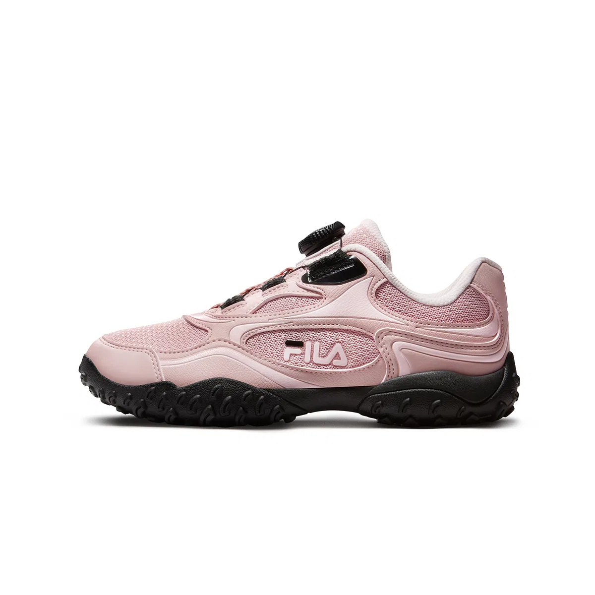 Детские тренировочные кроссовки с принтом Silver Pink Purple/Rose Pastel Pink, FILA KIDS