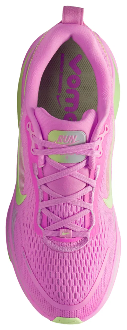 Кроссовки для девочек Vomero 18 Nike, цвет Pink Spell/Barely Volt — фото 3