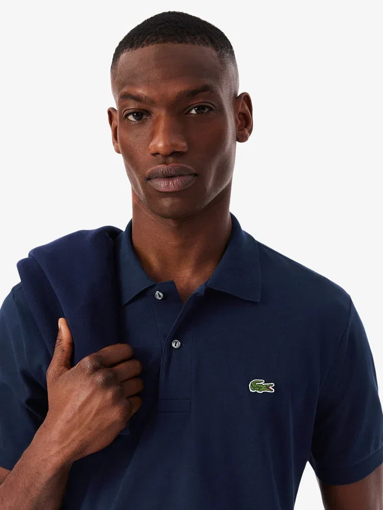 Футболка поло классического кроя LIGHT LACOSTE, Navy — фото 2