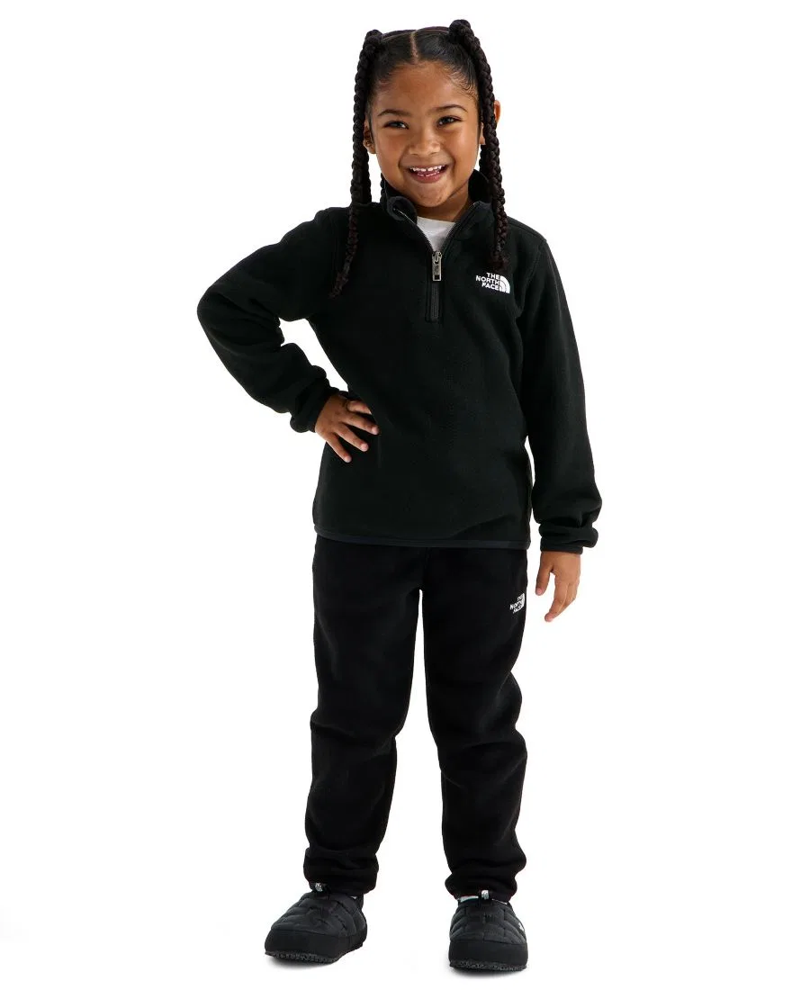 Комплект из флисового пуловера и брюк Glacier Quarter-Zip The North Face, TNF Black — фото 2