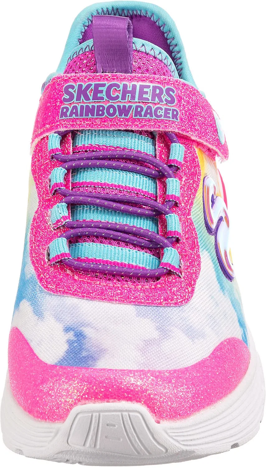 Детские кроссовки для девочек Skechers Sweetheart Lights-Shimmer S, Multi Mesh Pink Trim — фото 3