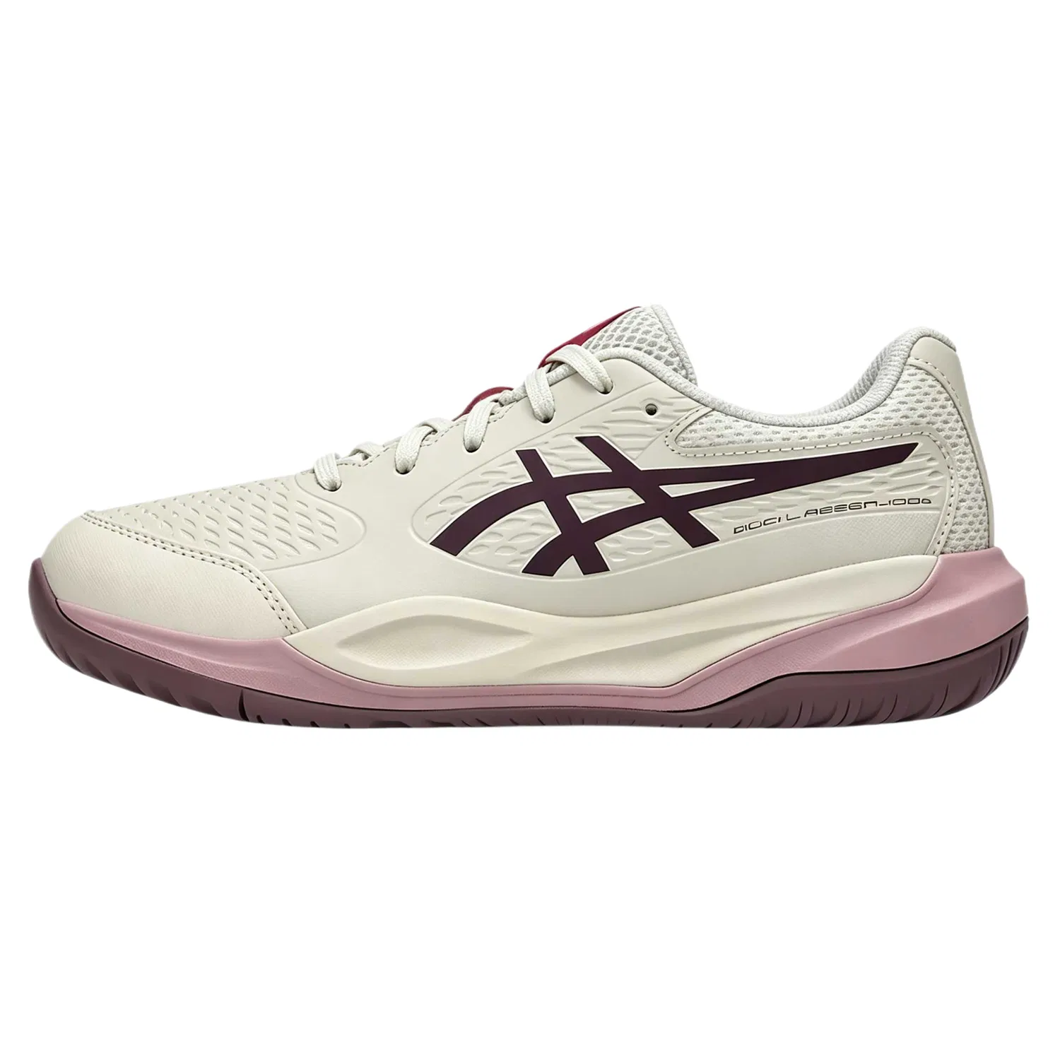 Детские тренировочные кроссовки GEL RESOLUTION X, ASICS, Soft Oatmeal/Dark Eggplant