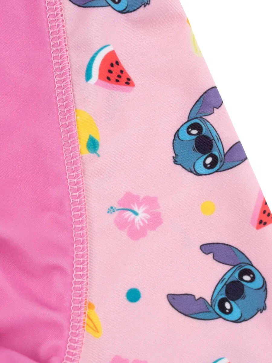 Спортивный купальник Disney Lilo & Stitch 'UV-Schutz 50' розового цвета — фото 4