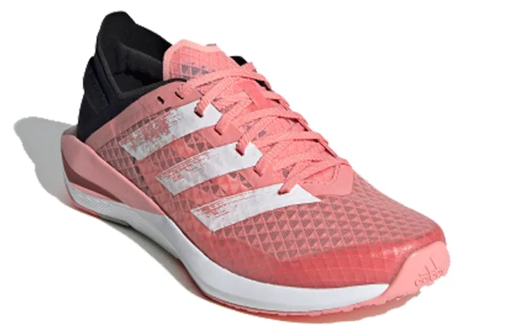 Детские беговые кроссовки с дышащим верхом Rapidafaito Summer.Rdy J Low Adidas, Pink Black White — фото 3