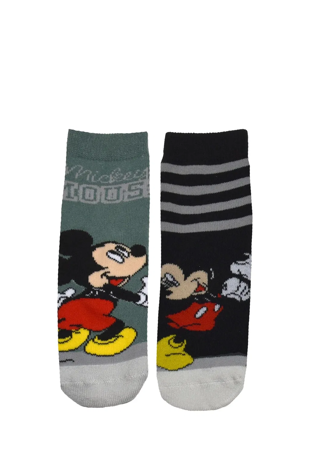 Носки Mickey mouse abs socken stoppersocken söckchen (2er pack) - socks Disney, Grau Schwarz — фото 4