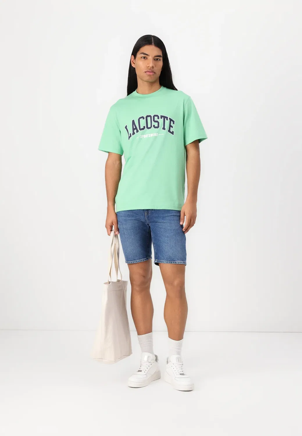 Джинсовые шорты Lacoste, Washed Deep Medium — фото 2