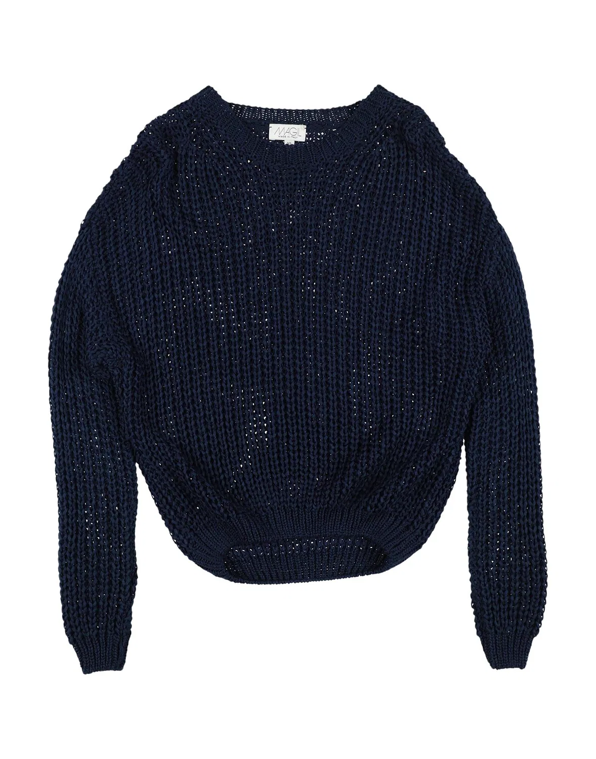 Свитер с открытой вязкой Midnight Blue Magil