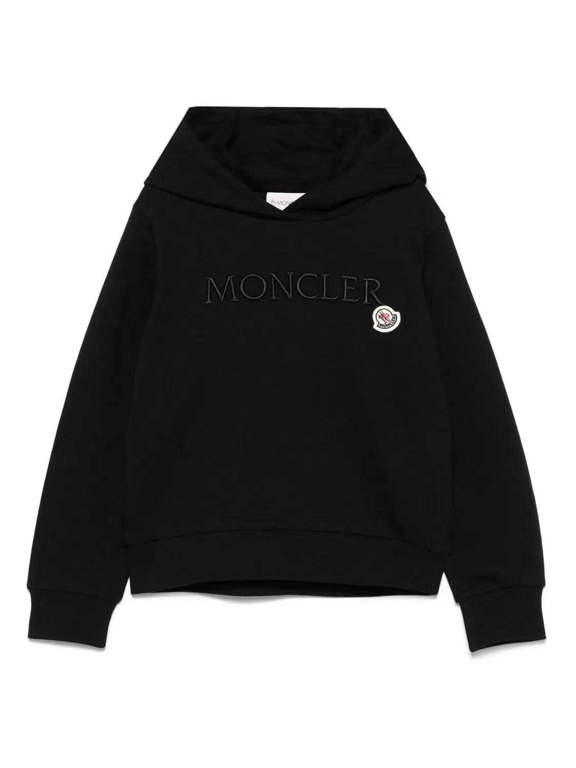 Свитшот с капюшоном Moncler, черный