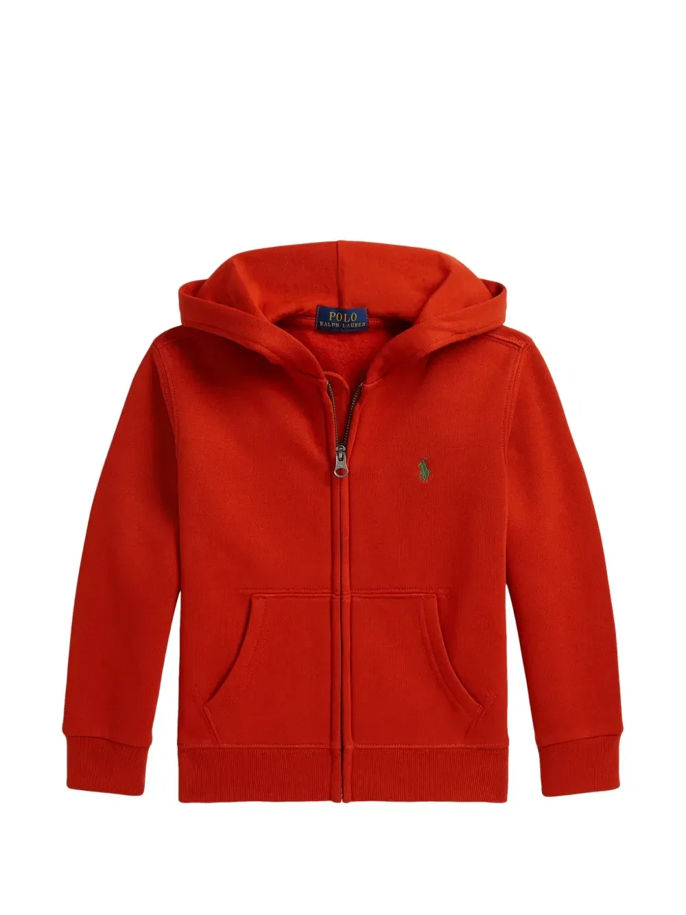 Толстовка на молнии с вышивкой Polo Pony Polo Ralph Lauren Kids, оранжевый