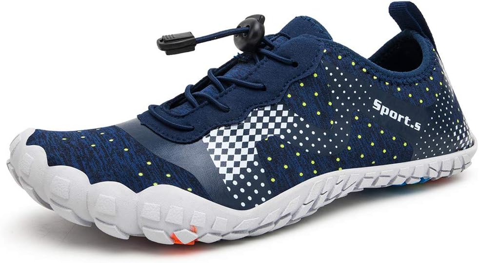 

Мужские водные тапочки, кеды с быстрой сушкой, акваноски для активного отдыха, спорта, каякинга, лодочных прогулок, походов, серфинга и прогулок WateLves, синий/серый