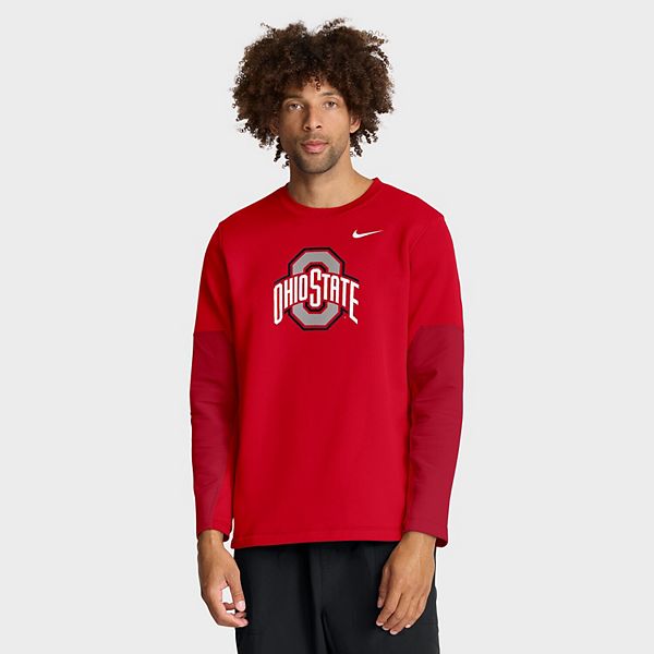 Мужская алая футболка Ohio State Buckeyes 2025 с длинным рукавом Nike