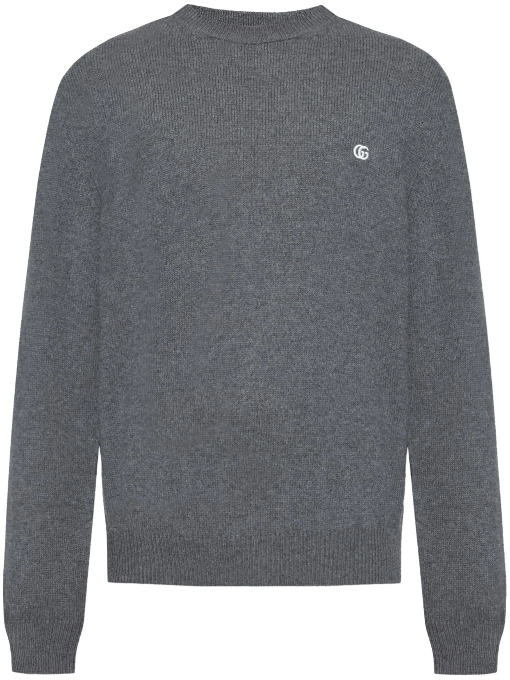 

Свитер с вышивкой Gucci, серый