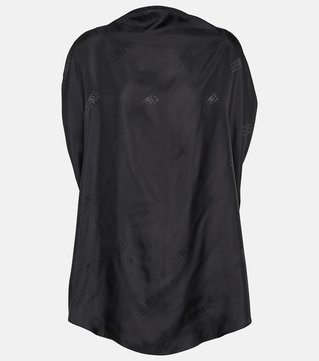 

Топ с принтом Mm6 Maison Margiela, черный